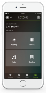 Loxone Smart Home App - Category Tab - Favourite Tiles