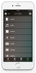 Loxone Smart Home App - Category Tab - List