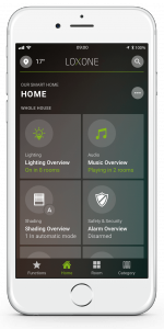 Loxone Smart Home App - Home Tab